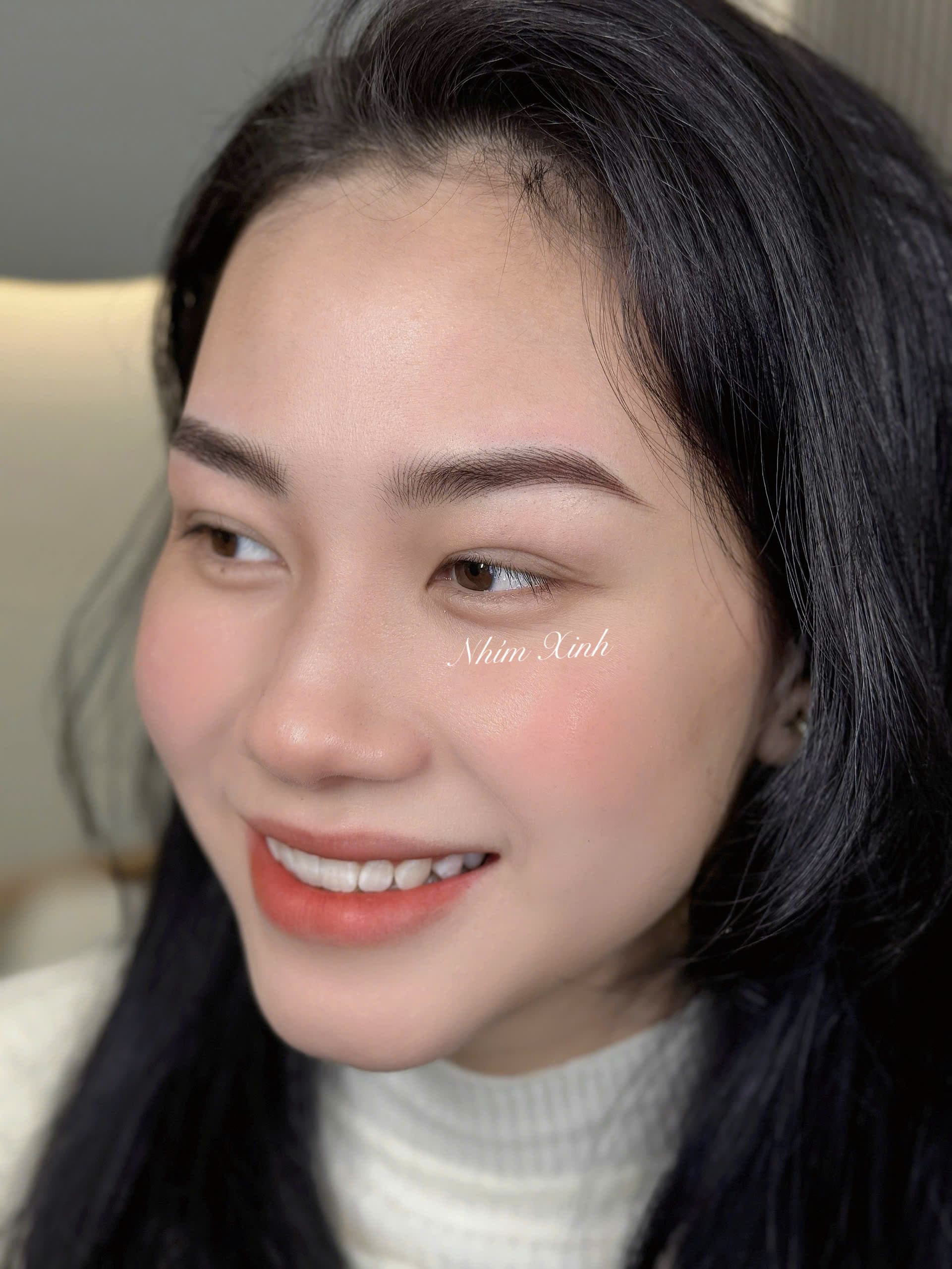 Chân mày sau khi hoàn thiện