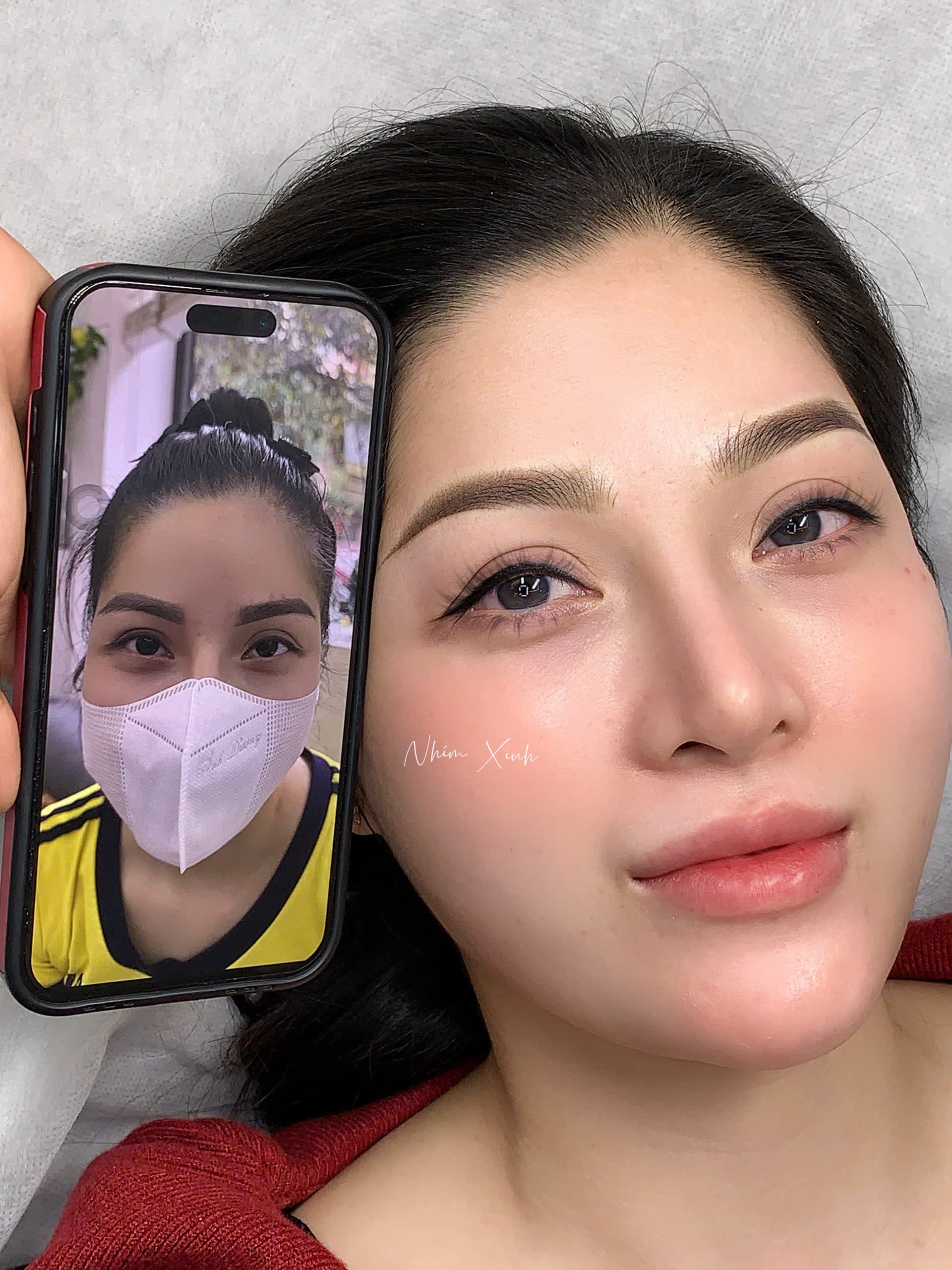 Dáng mày sau khi hoàn thiện
